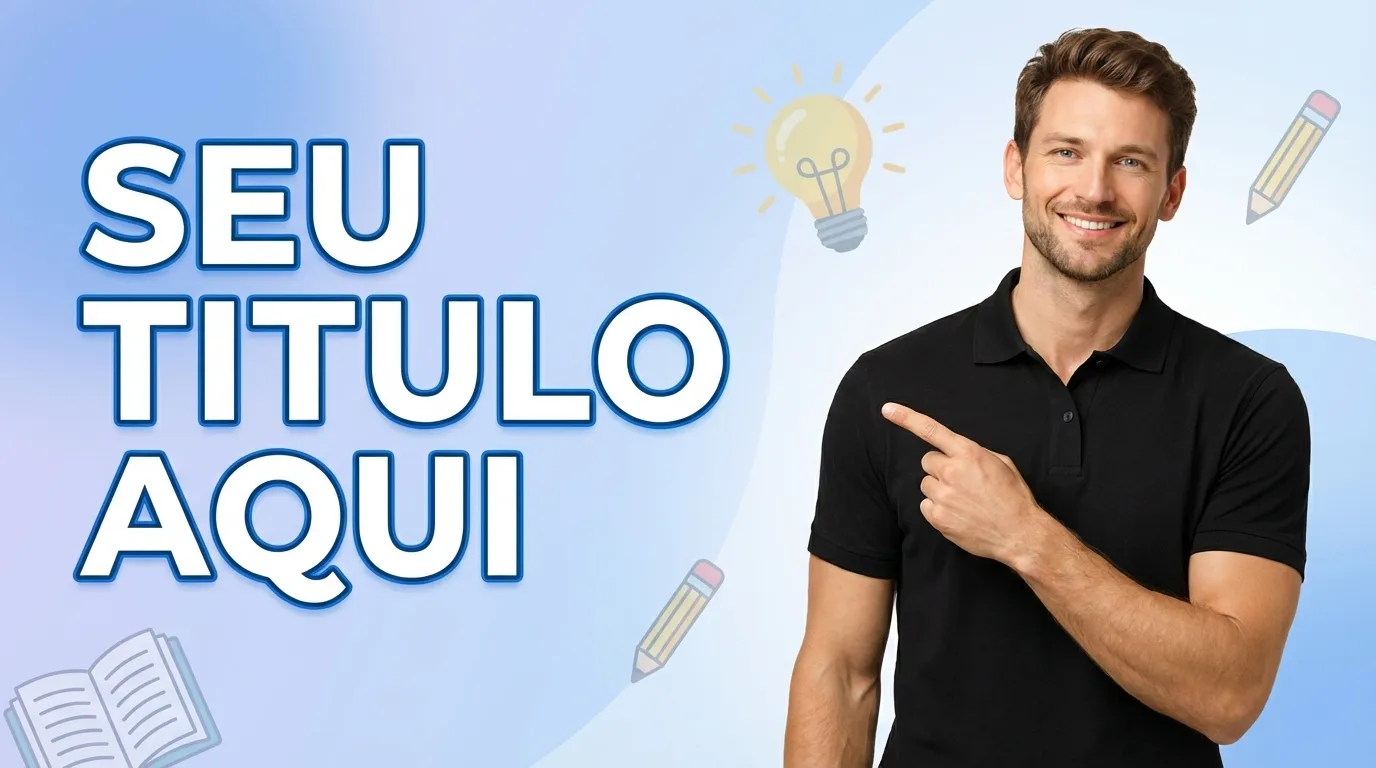 Exemplo de thumbnail de educação no estilo Educacional limpo