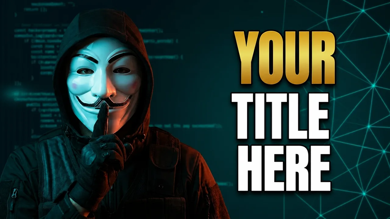 tech thumbnail example in the Cybersecurity style