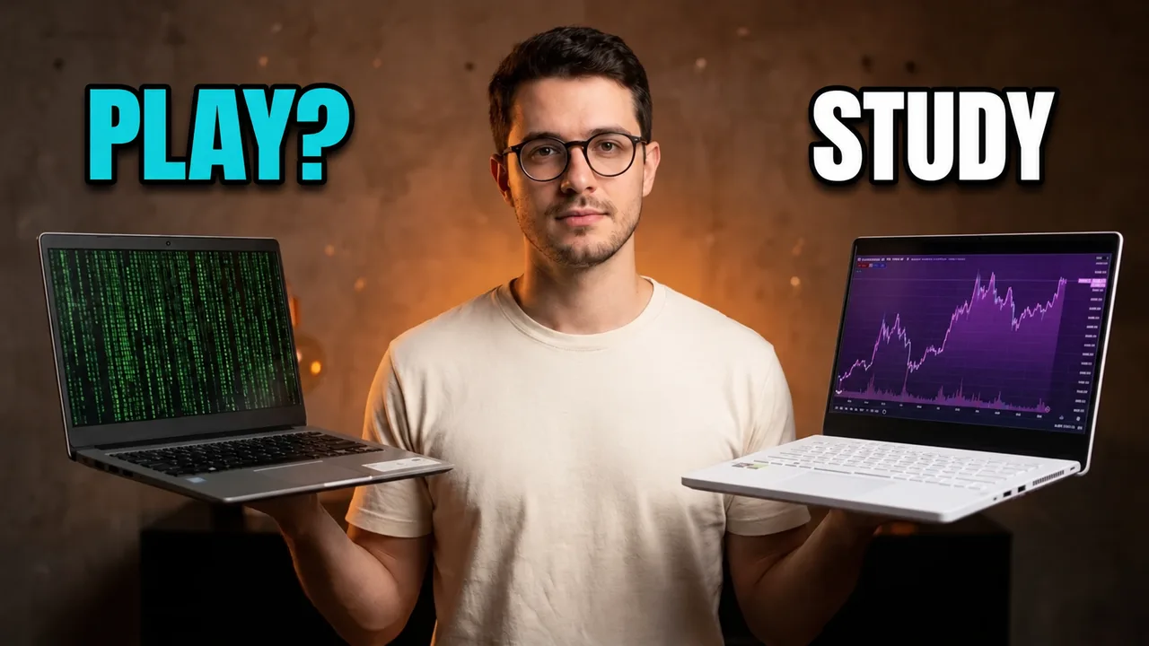 tech thumbnail example in the This or that style