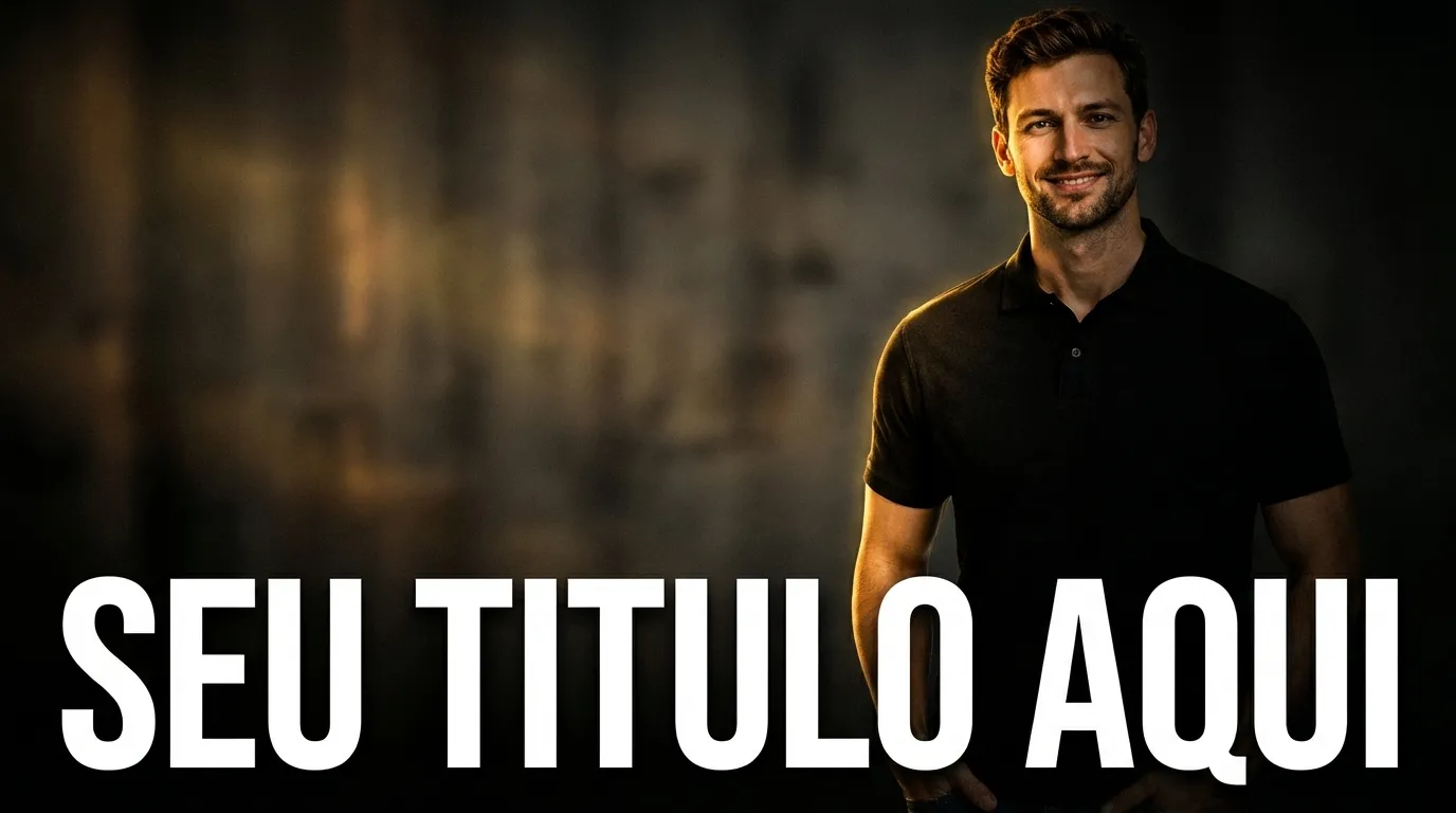 Estilo de thumbnail cinematic dark