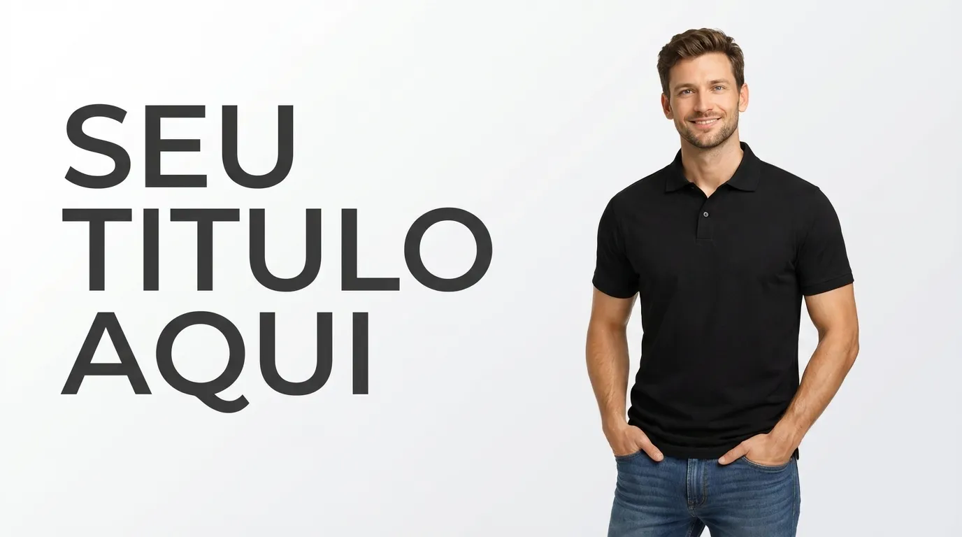 Exemplo de thumbnail de negócios no estilo Clean e minimalista