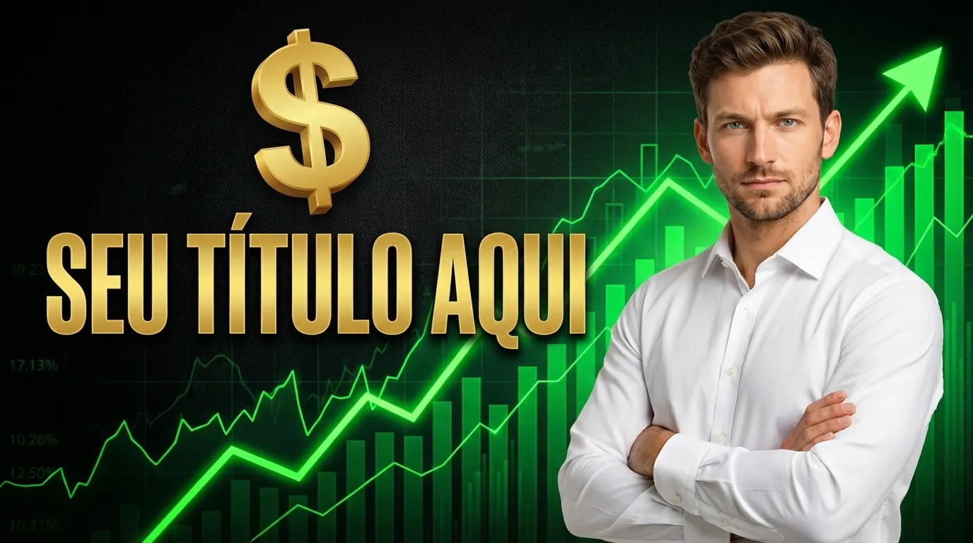 Exemplo de thumbnail de negócios no estilo Crescimento financeiro